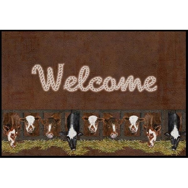 Carolines Treasures SB3058MAT Welcome Mat with Cows Indoor or Outdoor Mat SB3058MAT - main